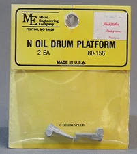MICRO ENGINEERING N SCALE OIL DRUM PLATFORM train metal scratch build ME 80-156