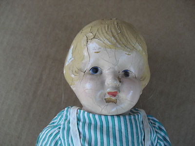 Vintage Composition Toy Product Lil Sis Girl Character Doll 13'' Tall