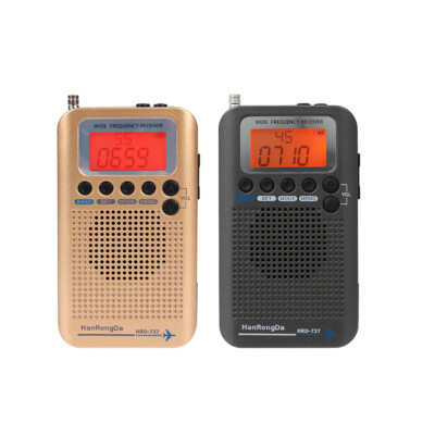 Portable Full Band Radio Aircraft Band Receiver FM/AM/SW/ CB/Air/VHF LCD U1P1