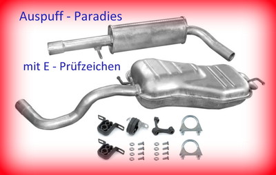 Abgasanlage Auspuffanlage für VW New Beetle 1.8T & 2.0 Typ 9C1 / 1C1 & 1Y7 + Kit