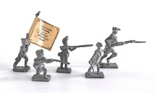 PEWTER/METAL Various TOY SOLDIERS Lot of 5