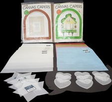 Uniek Lot of 27 Plastic Mesh Count Cross Stitch Plastic Canvas Variety Bundle