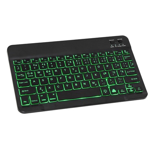 Bluetooth Tastatur Kabellos Keyboard für PC Tablet Notebook Laptop QWERTZ Layout - Bild 24 von 33