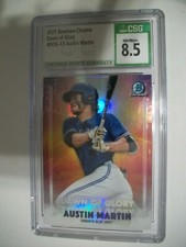 AUSTIN MARTIN 2021 Bowman Chrome Dawn of Glory #13 CSG NM-MT+ 8.5 Blue Jays