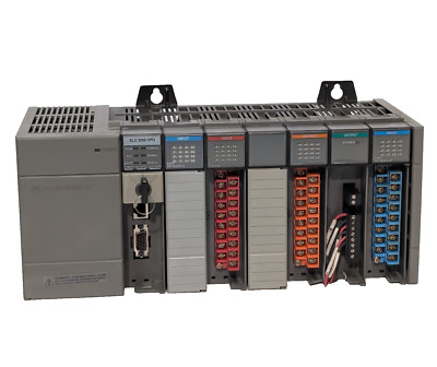 Allen Bradley SLC500 PLC Power Supply / 7-Slot Controller Rack Chassis Assembly