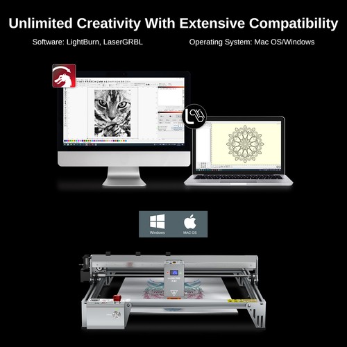 LASER TREE K40 K1 PRO 40W Laser Engraver Powerful Engraving Cutting Machine - Bild 9 von 13