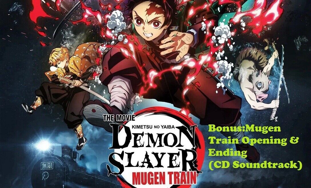 DVD Anime Demon Slayer: Kimetsu No Yaiba Season 1+2 (1-37) +2 Movies +CD  English