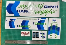 1985 HARO MASTER bmx sticker decals on clear
