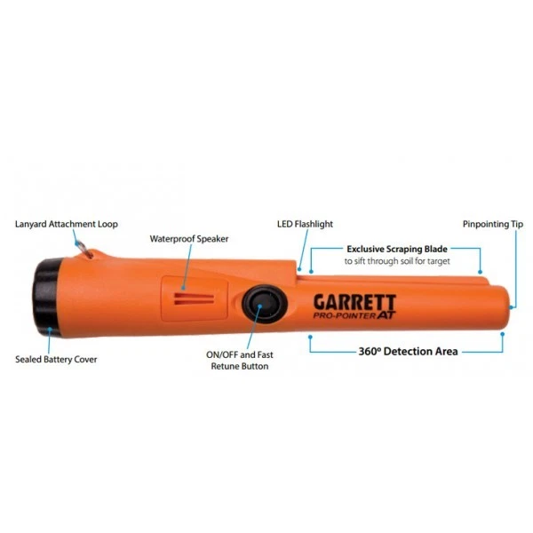 Garrett Pro Pointer AT Pin Pointer Probe with Battery/Belt Holder/2year Warranty - Image 3 of 4