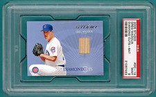 2006 Studio Diamond Cuts, Greg Maddux Game Used Bat #DC-14 PSA 9! Cubs! 