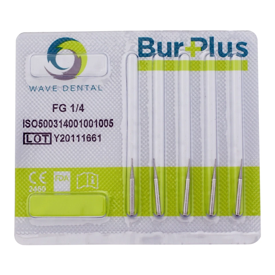 Empuñadura de fricción de bola redonda Wave Dental Carburo Bur alta velocidad FG 1/4 1/2 4# 6# 8# Foto 3 de 4