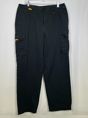 Delivery Driver Logistics Workwear Black Cargo Pants Men's Sz 38