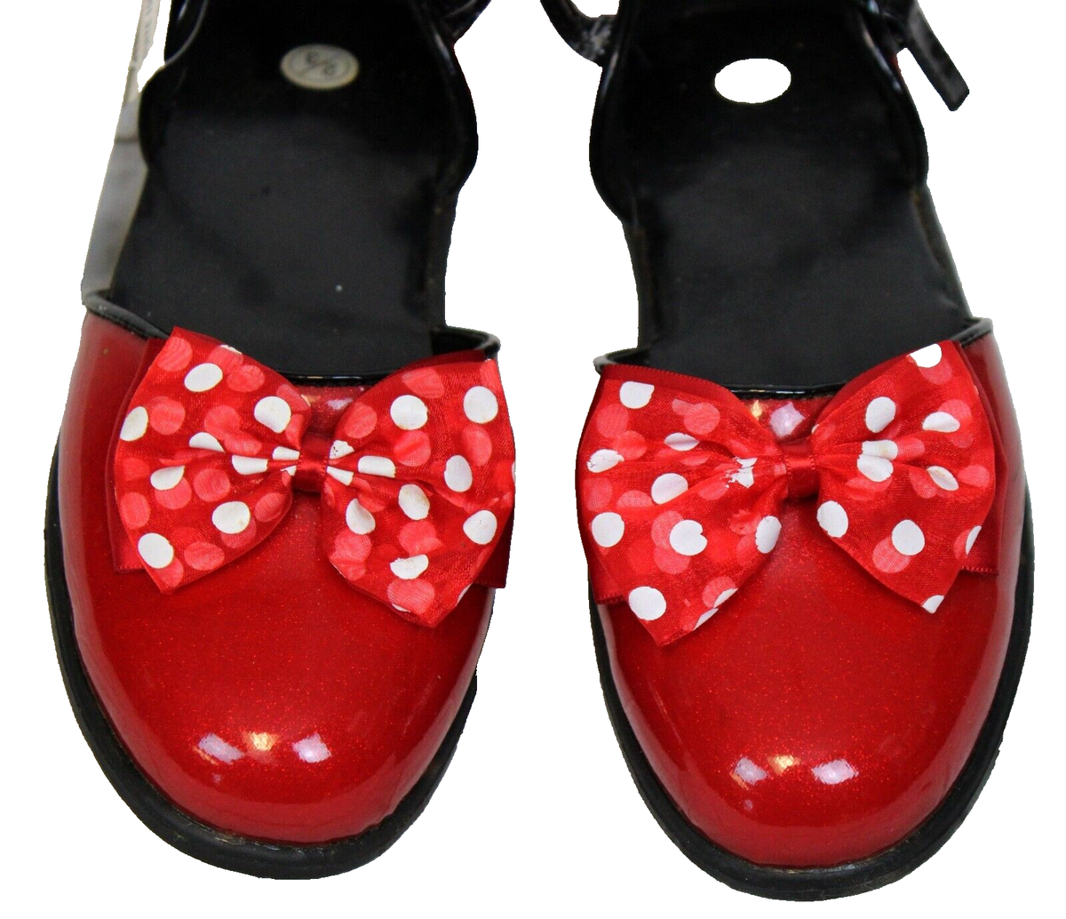 6199 Women\'s Disney, Mickey Mouse Glitter M Logo, Red Vegan Patent Leather Buckle-Down Disney Belt, Mickey Mouse Hand, Red Vegan Patent  main image 2