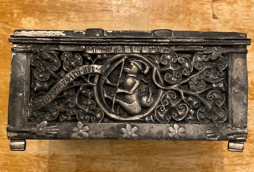 Rare Antique Barbour Silver Plate Co International Repousse Humidor 3631 - Picture 14 of 18