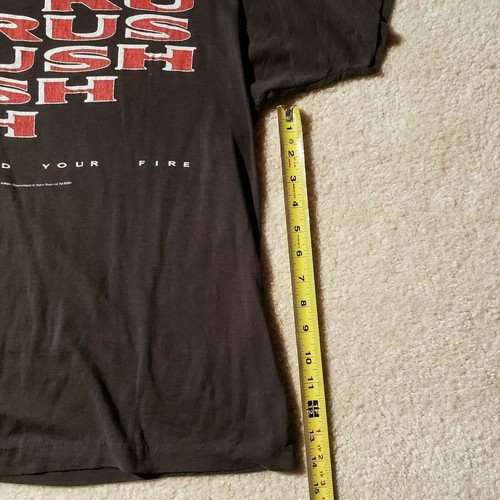 VTG 1987 Rush Concert T Shirt - Hold Your Fire Tour Buffalo, NY Single Stitch - Picture 11 of 12