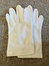 Girls White Short Dress Gloves Size XL