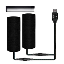 Motorcycle Handlebar Heated Pad USB Winter Heating Grip Heater Adjustable Tempe