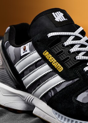 BAPE x Undefeated x adidas ZX 8000 Core Black/Footwear White BAPE x Undefeated x adidas ZX 8000 Core Black/Footwear White