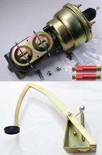 1955-1959 Chevy Truck 7 Power Brake Booster Kit Zinc Pedal Drum Drum Valves 1955-1959 Chevy Truck 7 Power Brake Booster Kit Zinc Pedal Drum Drum Valves