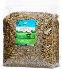 WORMSKING 5LB Dried Black Soldier Fly Larvae, More Calcium Protein Chicken, BSFL