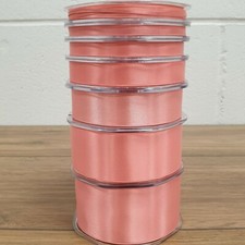 250 OPTIONS Beautiful Double Sided Satin Ribbon 3mm-50mm Wide Plain Cut Per 1M