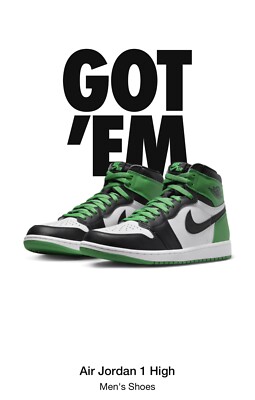 Jordan 1 High OG Lucky Green 2023 Size 11 | eBay display picture 1