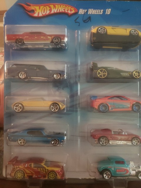 hot wheels 10 car pack