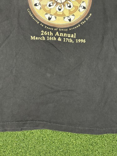 T-shirt vintage 1996 CSULB POW WOW nativi americani grande nera indiana Nanticoke - Foto 2 di 12