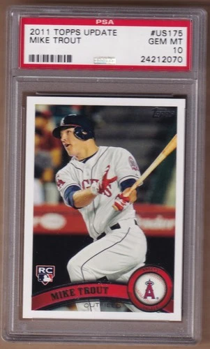 2011 Topps Update Mike Trout Rookie Card #US175 PSA 10 Gem Mint Angels RC ROY