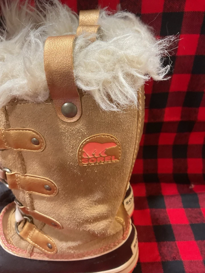 Girls Sorel Tofino II Faux Fur Lined Waterproof Size US 1 Snow Boots - Image 3 of 4