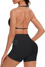 2 Piece Workout Sets for Women Open Back Strappy Sports Bra