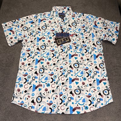 Dixxon Flannel Company Shirt Mens XL The New Wave Geometric Short Sleeve