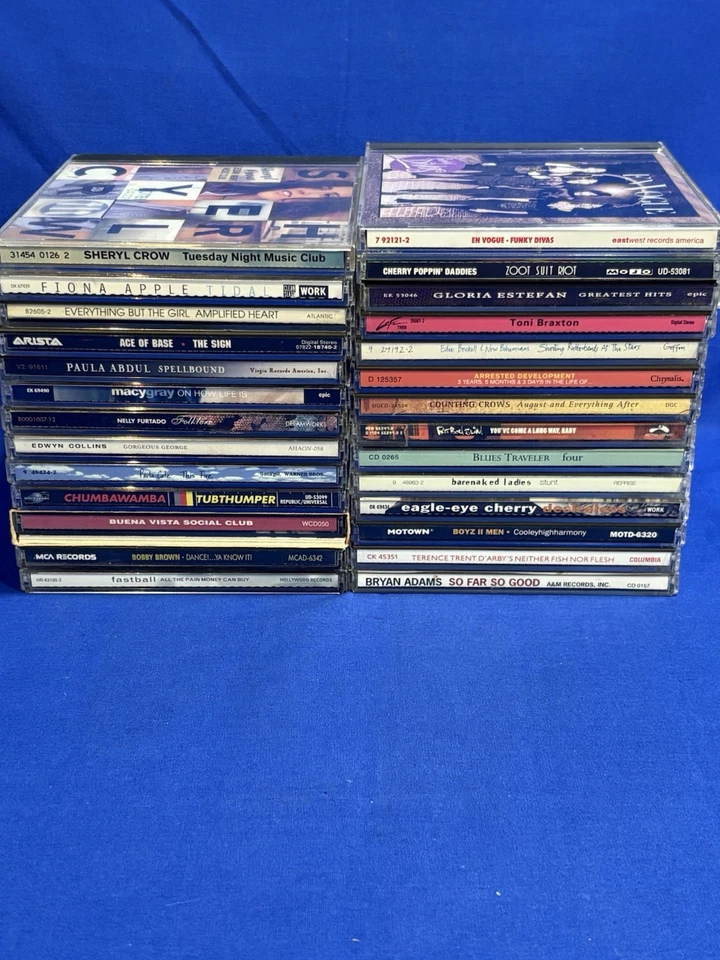 CD Lot Of 27 CDs 90’s Pop Music 90s Alternative Rock R&B Fiona Apple En Vogue Foto 2 de 4