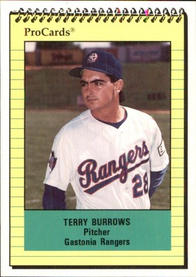 Terry Burrows 1991 ProCards #2679 RC Gastonia Rangers *AutographDen*