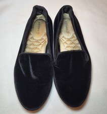 Birdies The Starling Black Velvet Loafers Womens Size 6 Slip On Shoes