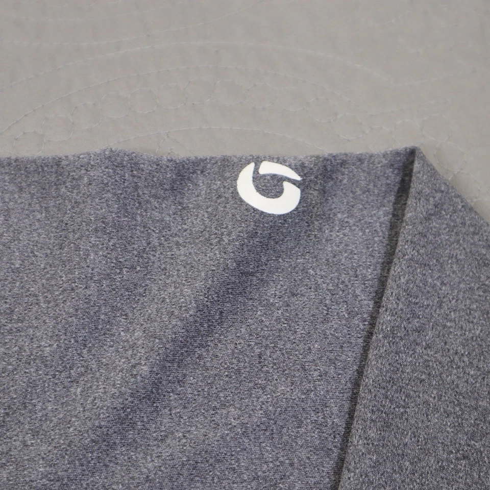 Hoka One One 1/4 拉链套衫男式 XL 灰色衬衫运动性能弹力 — 第 4/4 张图片