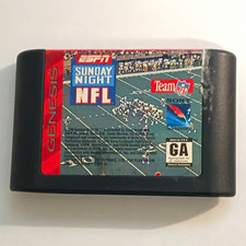ESPN Sunday Night NFL Sega Genesis Cartridge Football Sports Game