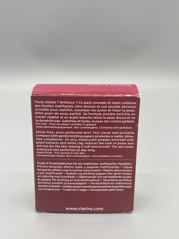 Clarins Pore Perfecting Matifying Kit With Blotting Papers - Image 2 of 4