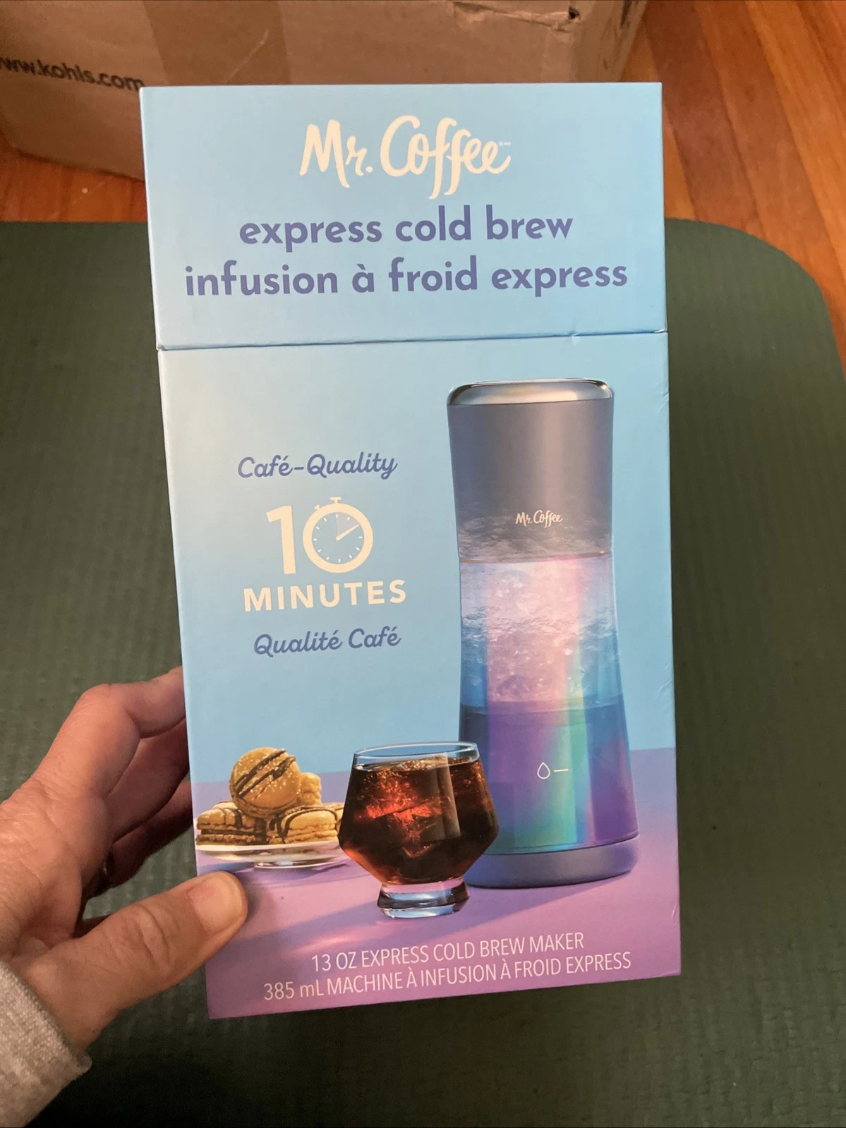 Mr. Coffee Express Cold Brew maker - NEW - USB Rechargeable, Detachable Carafe