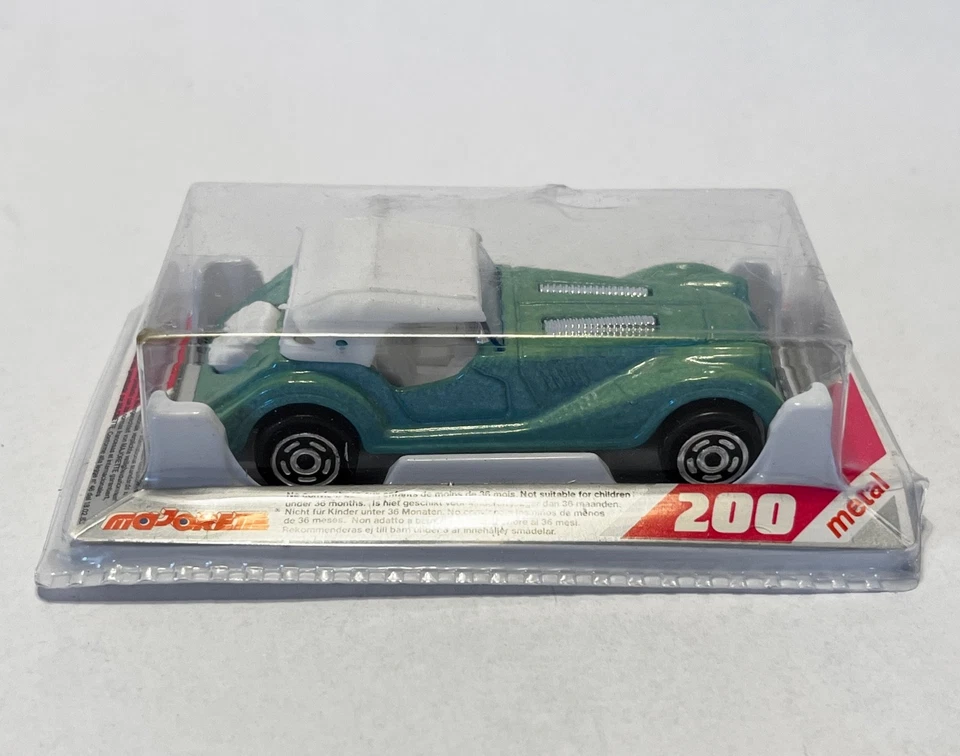 Винтажный Majorette литой бирюзовый Morgan родстер модель 261, серии 200, в упаковке - Изображение 3 из 4