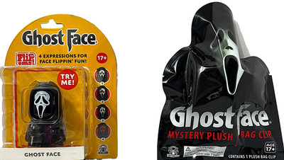 Lot of 2 SCREAM FLIP ems Ghost Face 4 Expressions Faces & Ghost Face Blind Bag