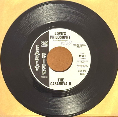 The Casanova II    Love's Philosophy / Maybe They're Right  7'' RECORD - NM