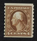 CKStamps: US Stamps Collection Scott#395 4c Washington Mint LH OG 24 1/2mm