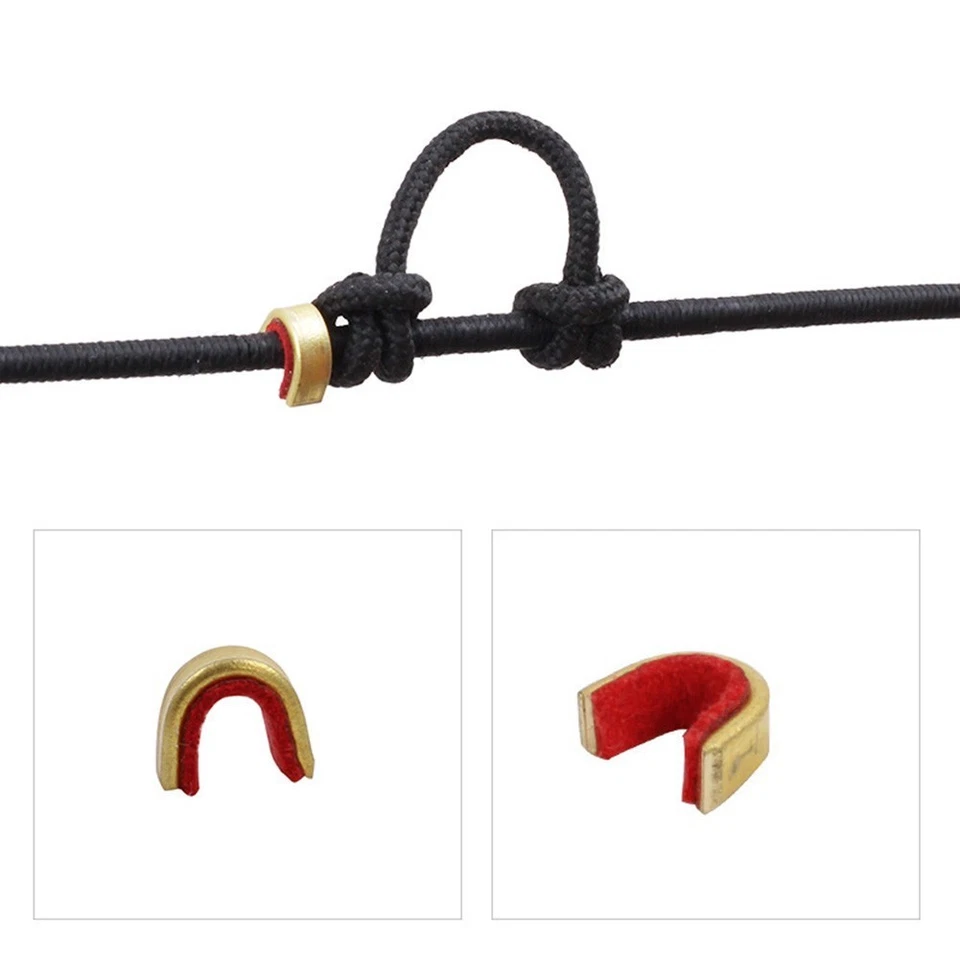 Nocking Points Tools Bow String Nock Points 0.35g/pc Brass Buckle Clip - Image 2 of 4