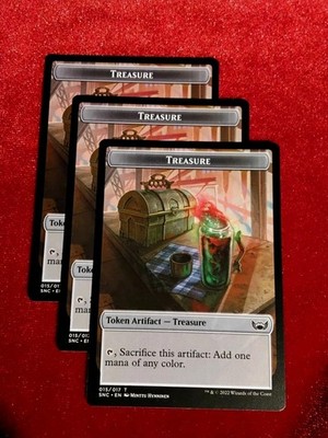MTG (x3) Streets of New Capenna #15 Token : TREASURE   Unplayed Mint+