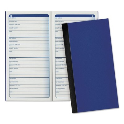 Adams  Password Journal, 3 1/4 x 6 1/4, 192 Entries