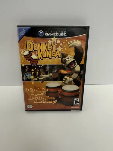 Donkey Konga (Nintendo GameCube GC) Complete w/ Manual CIB