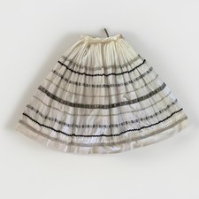 VTG Western PATIO SKIRT Metallic Holiday Ric Rac Southwestern Rodeo Farm VTG