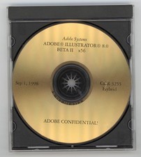 Adobe Illustrator 8.0 BETA II x56 CD for Mac