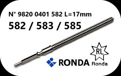 Aufzugswelle RONDA 582 583 585 - 17mm - Harley RL - winding stem - NEU